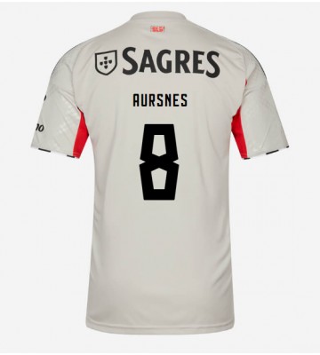 Benfica Fredrik Aursnes #8 Replika Udebanetrøje 2025-26 Kortærmet
